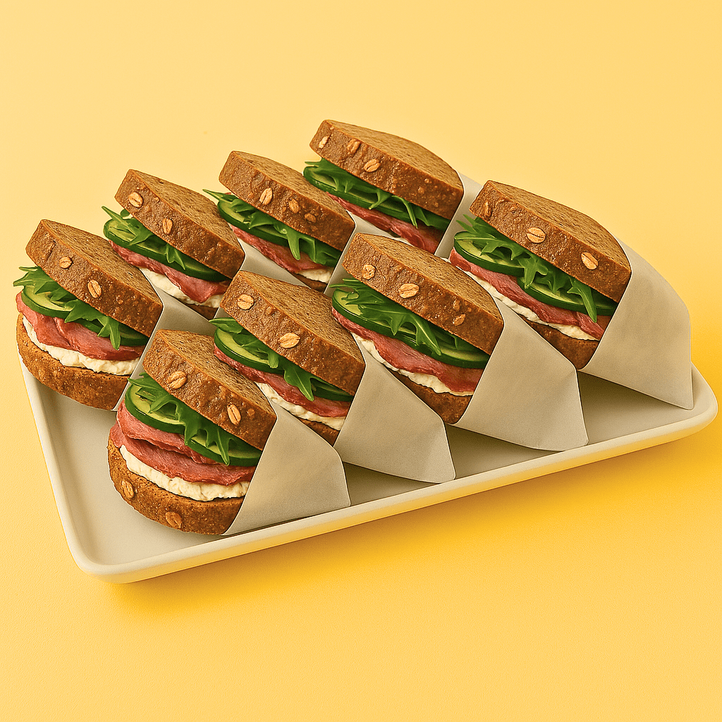 belegte broetchen bestellen berlin - pastrami sandwich