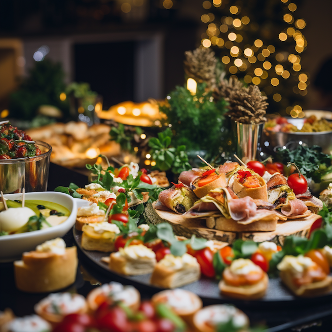 Weihnachtsbuffet Fingerfood Weihnachtsfeier Catering Berlin