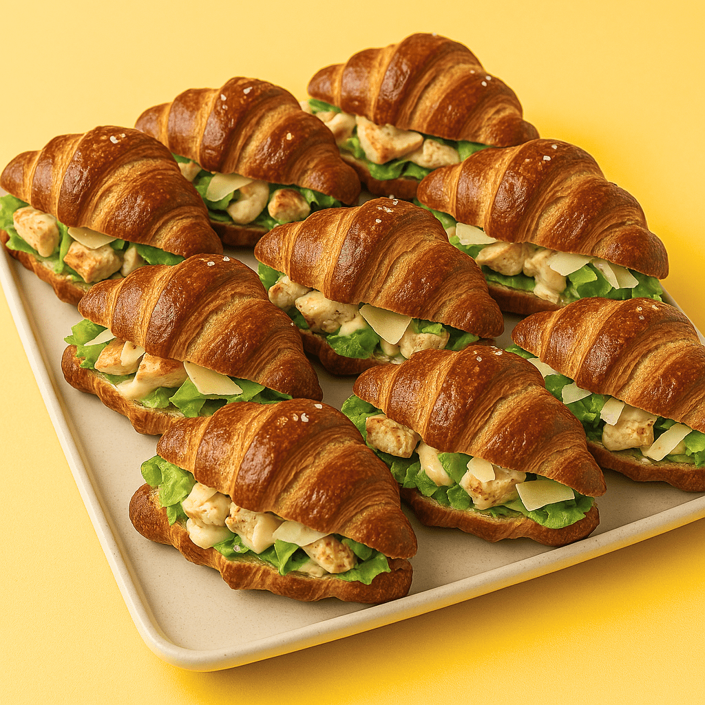 belegte broetchen bestellen berlin - verschiedene gefüllte croissants