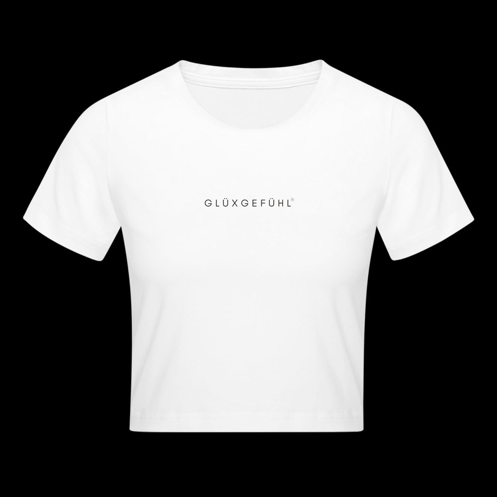 Cropped T-Shirt x GLÜXGEFÜHL - Weiß