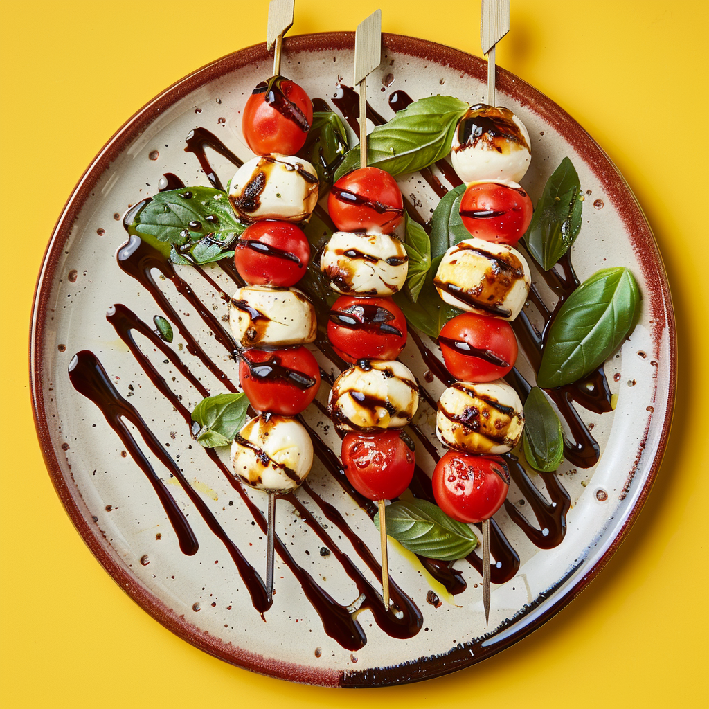 Caprese spit (veggie)