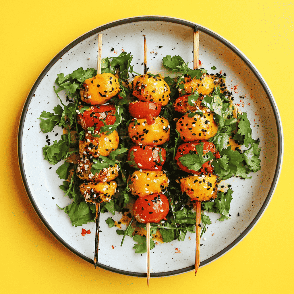 Catering Mitte - Fingerfoodspiesse mit Tomaten und gegrilltem Gemüse
