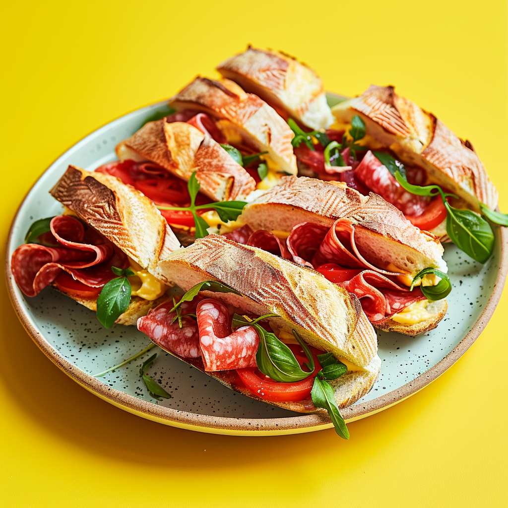 8er Salami Sandwich Platte
