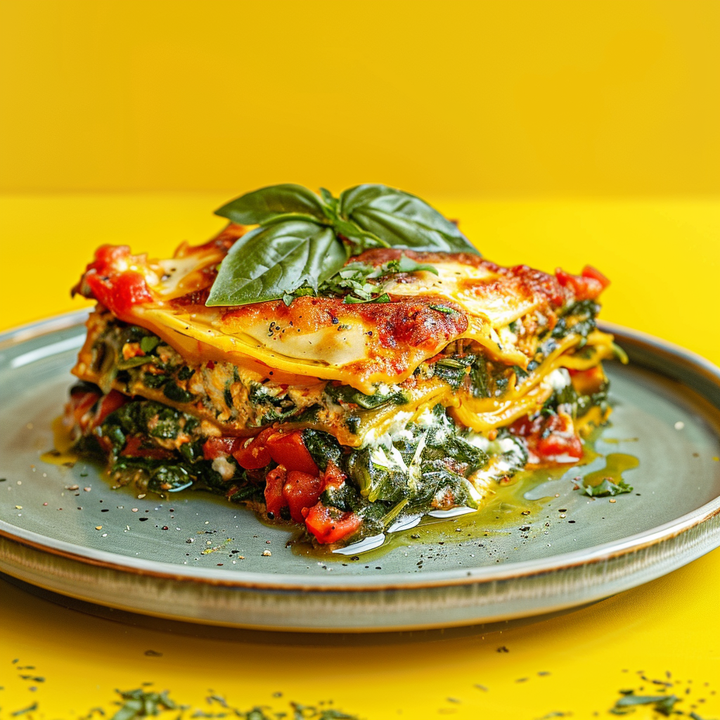 Glüxgefühl Spinat-Ricotta Lasagne (veggie)
