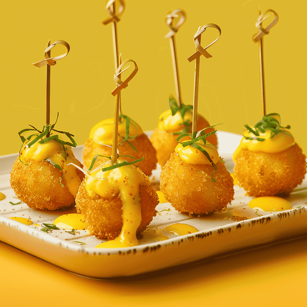 Catering fuer kleine Gruppen ab 10 Personen - Fingerfood Arancini mit Sauce und italienischem Flair 